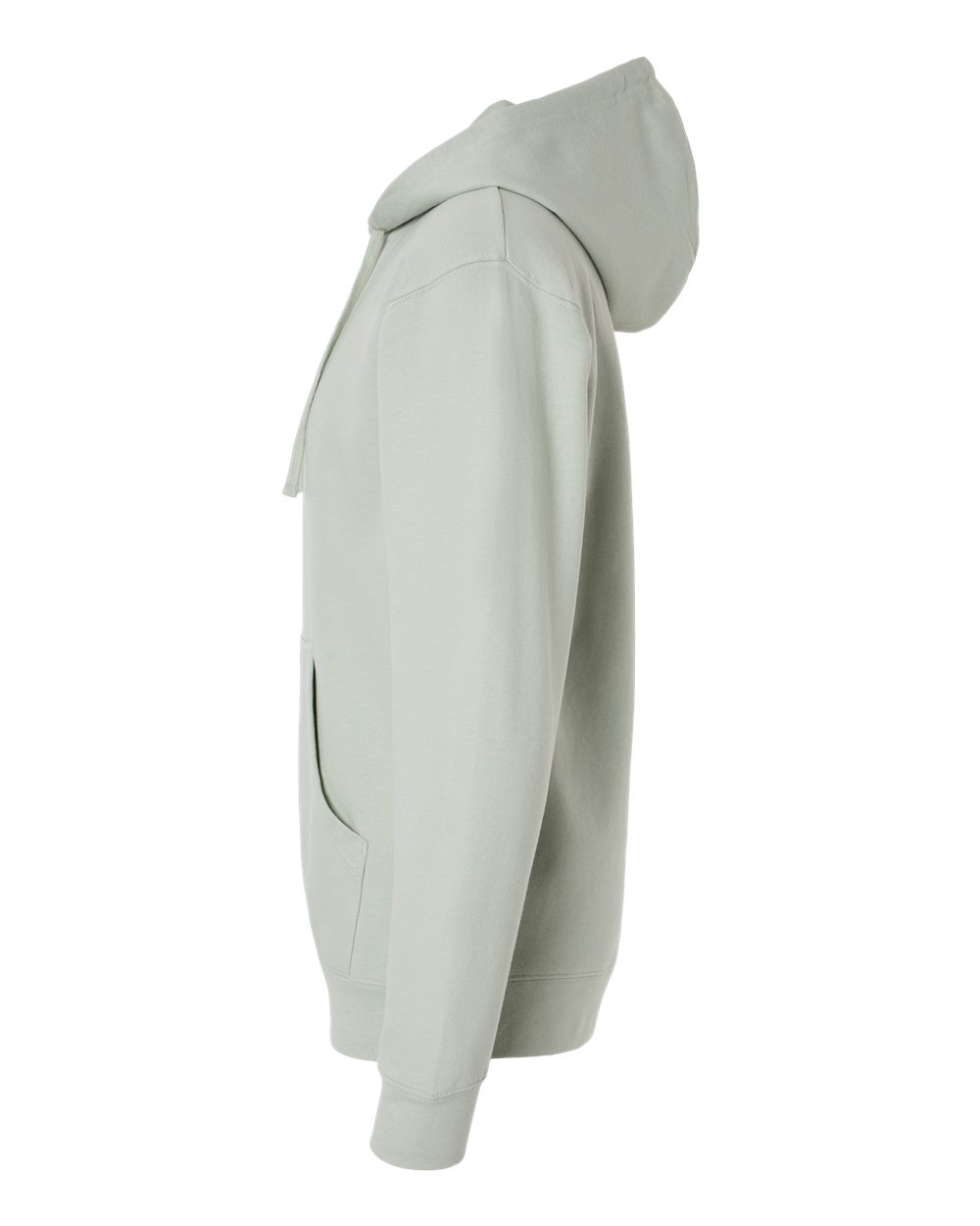 Left View of Dusty Sage Midweight Hooded Sweatshirt - SS4500