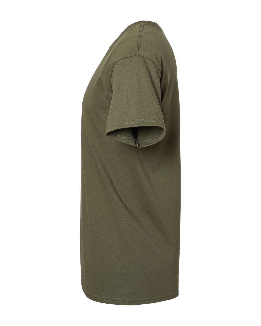 Left View of Fatigue Green Essential-T T-Shirt - 5280