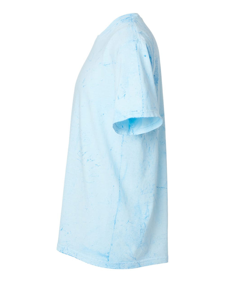 Left View of Fiji Blue Colorblast™ Heavyweight T-Shirt - 1745