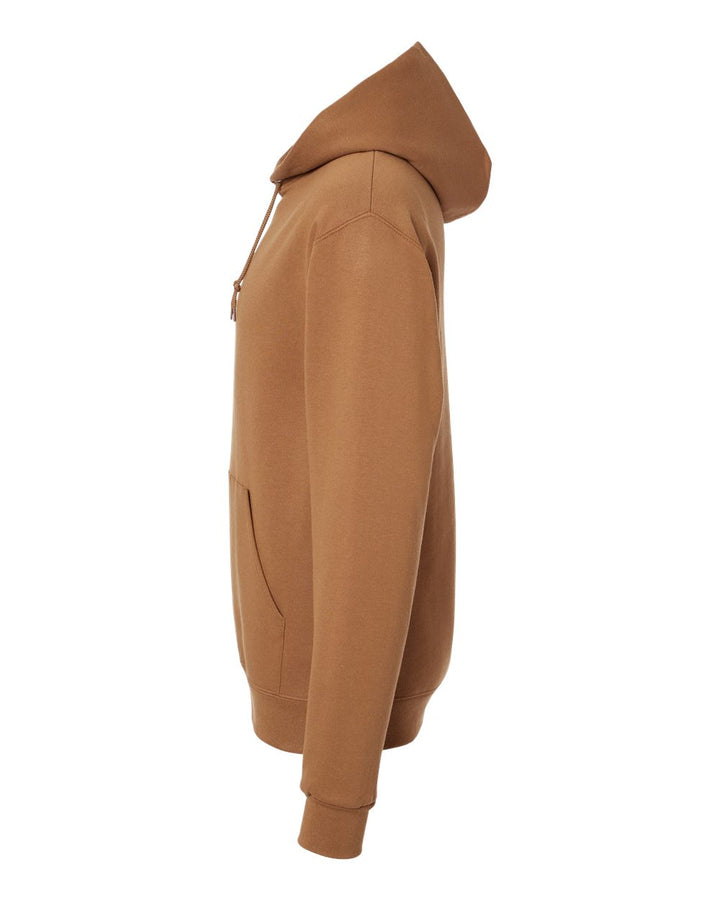 Left View of Golden Pecan NuBlend® Hooded Sweatshirt - 996MR