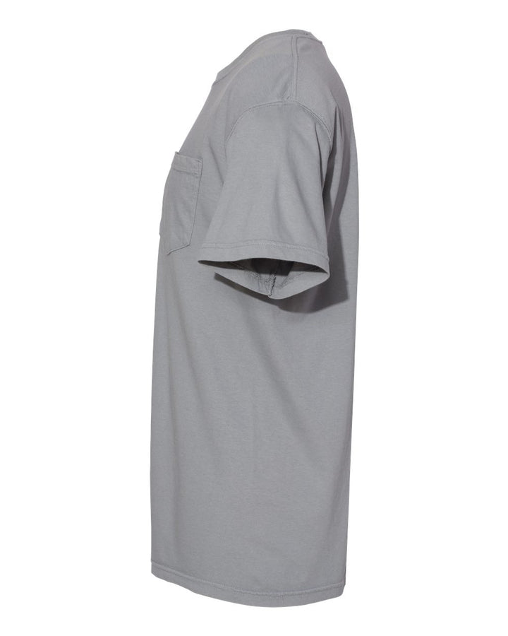 Left View of Granite Garment-Dyed Heavyweight Pocket T-Shirt - 6030