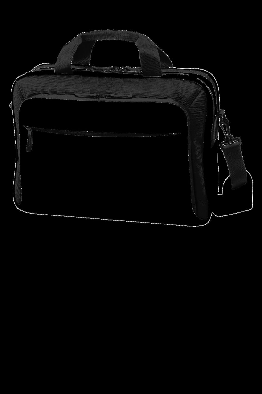 Left View of Graph Hthr/Blk Port Authority Exec Briefcase. BG323