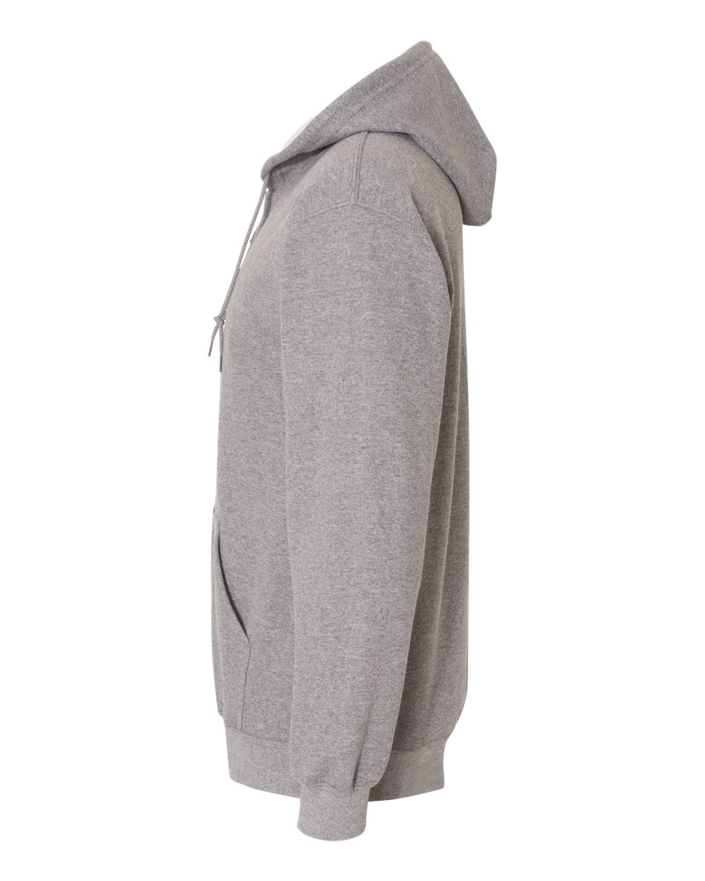 Left View of Graphite Heather Heavy Blend™ Full-Zip Hooded Sweatshirt - 18600