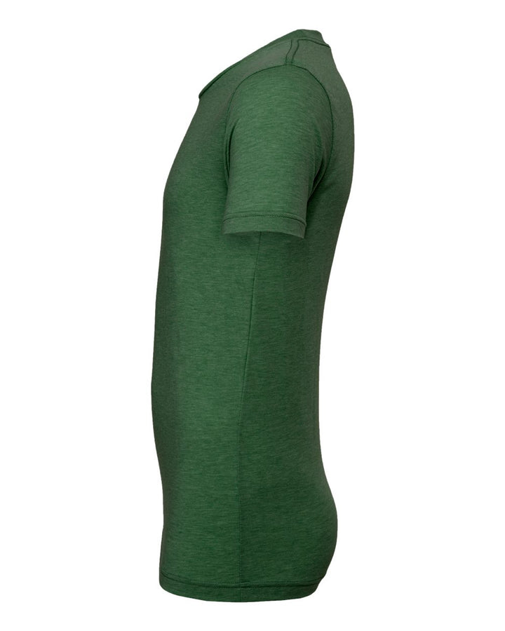 Left View of Grass Green Triblend Triblend Tee - 3413