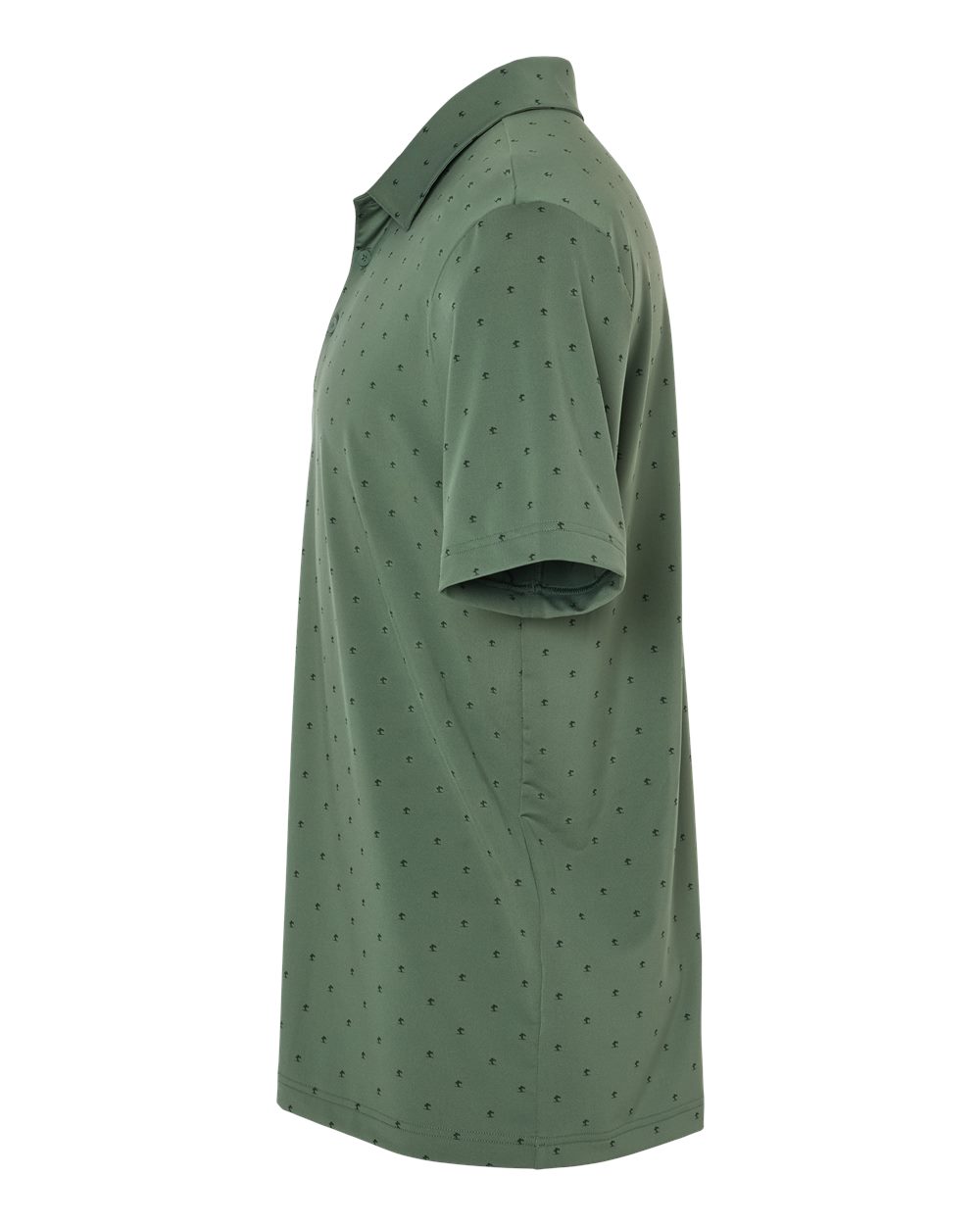 Left View of Green Oxide/ Black Pine Tree Polo - A574
