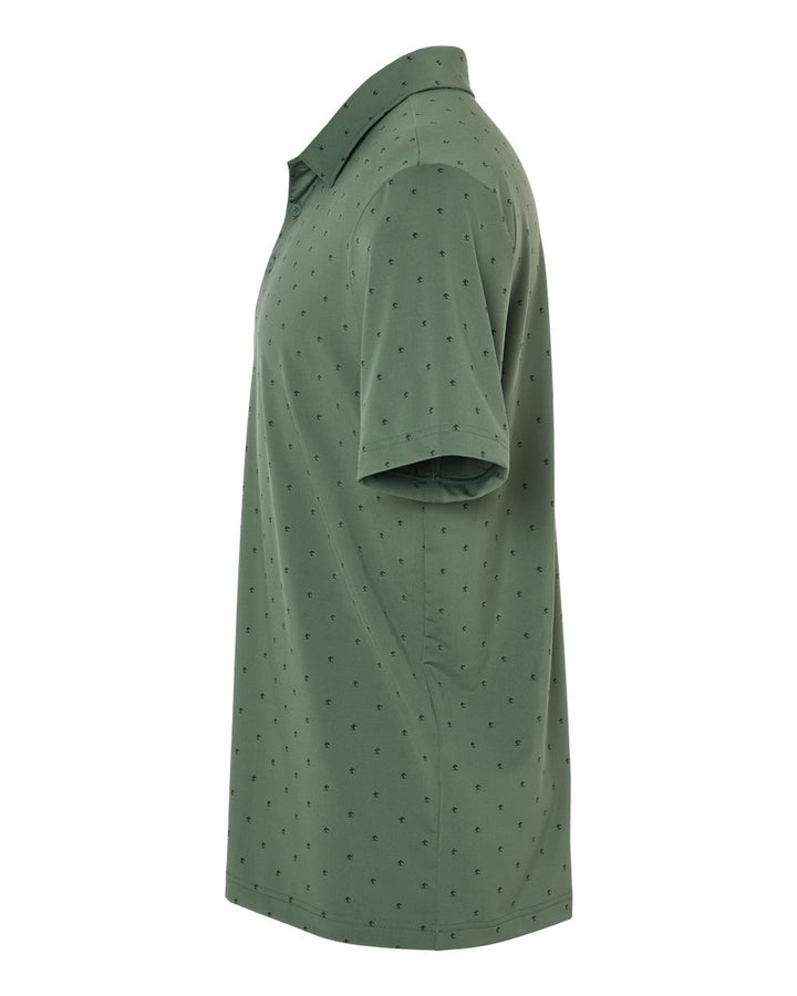 Left View of Green Oxide/ Black Pine Tree Polo - A574