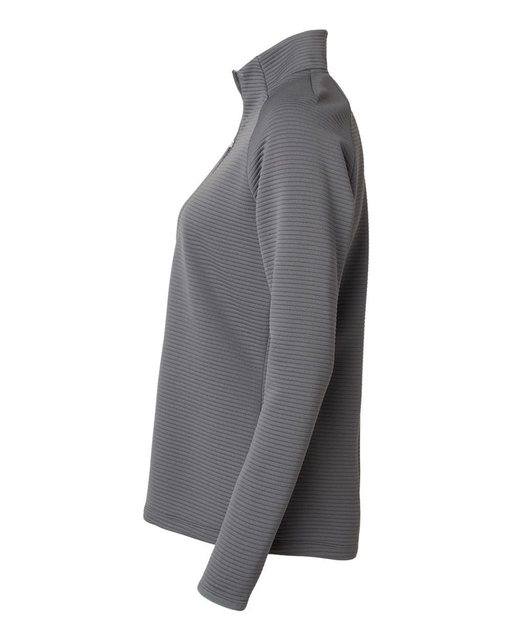 Left View of Grey Five Women's Spacer Quarter-Zip Pullover - A589