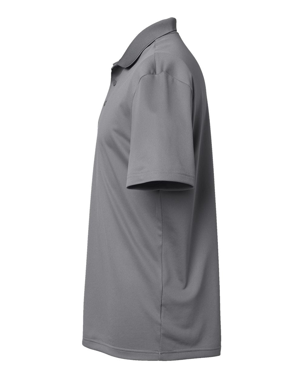 Left View of Grey Three Basic Sport Polo - A430