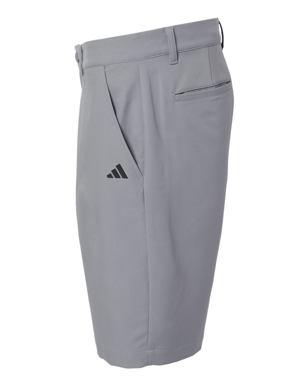 Left View of Grey Three Golf Shorts - A2000
