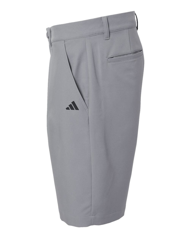 Left View of Grey Three Golf Shorts - A2000