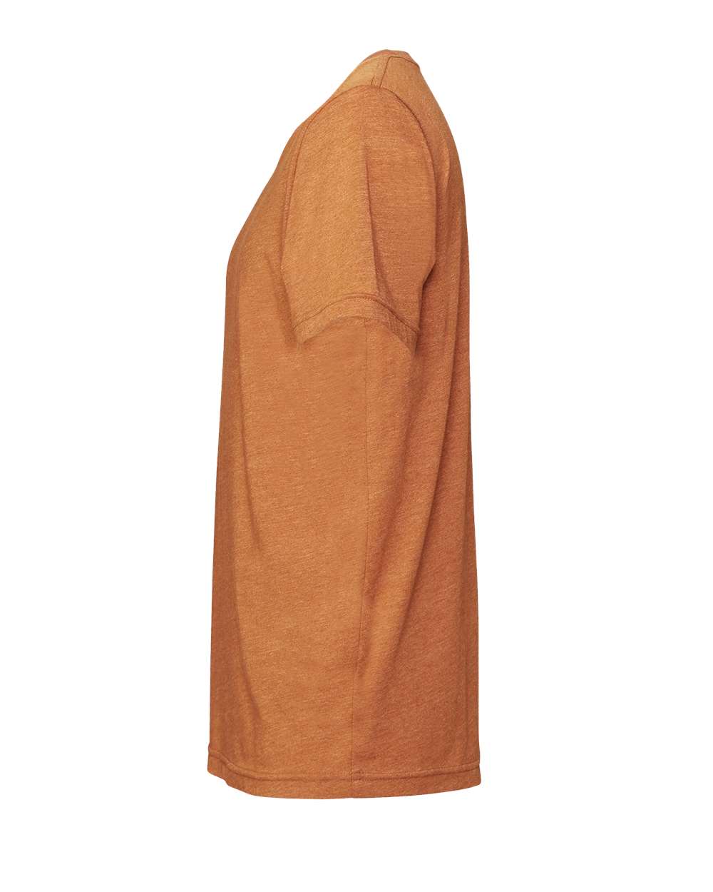 Left View of Heather Autumn CVC Jersey Tee - 3001CVC