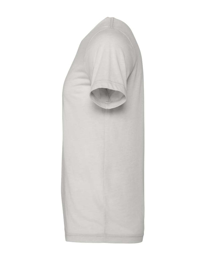 Left View of Heather Cement CVC Jersey Tee - 3001CVC