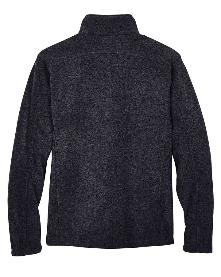 Left View of Heather Charcoal Men's Journey Fleece Jacket - 88190