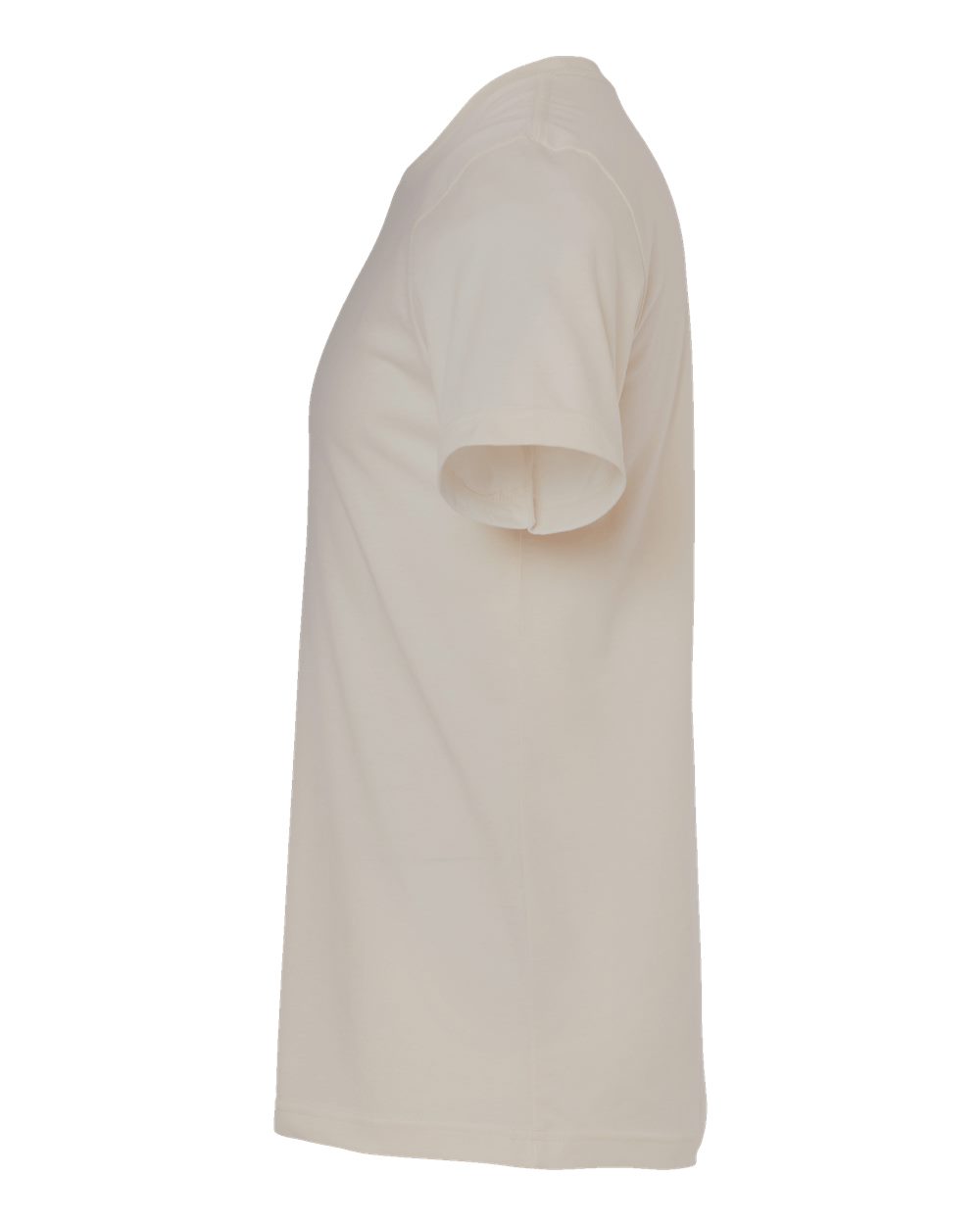 Left View of Heather Dust CVC Jersey Tee - 3001CVC