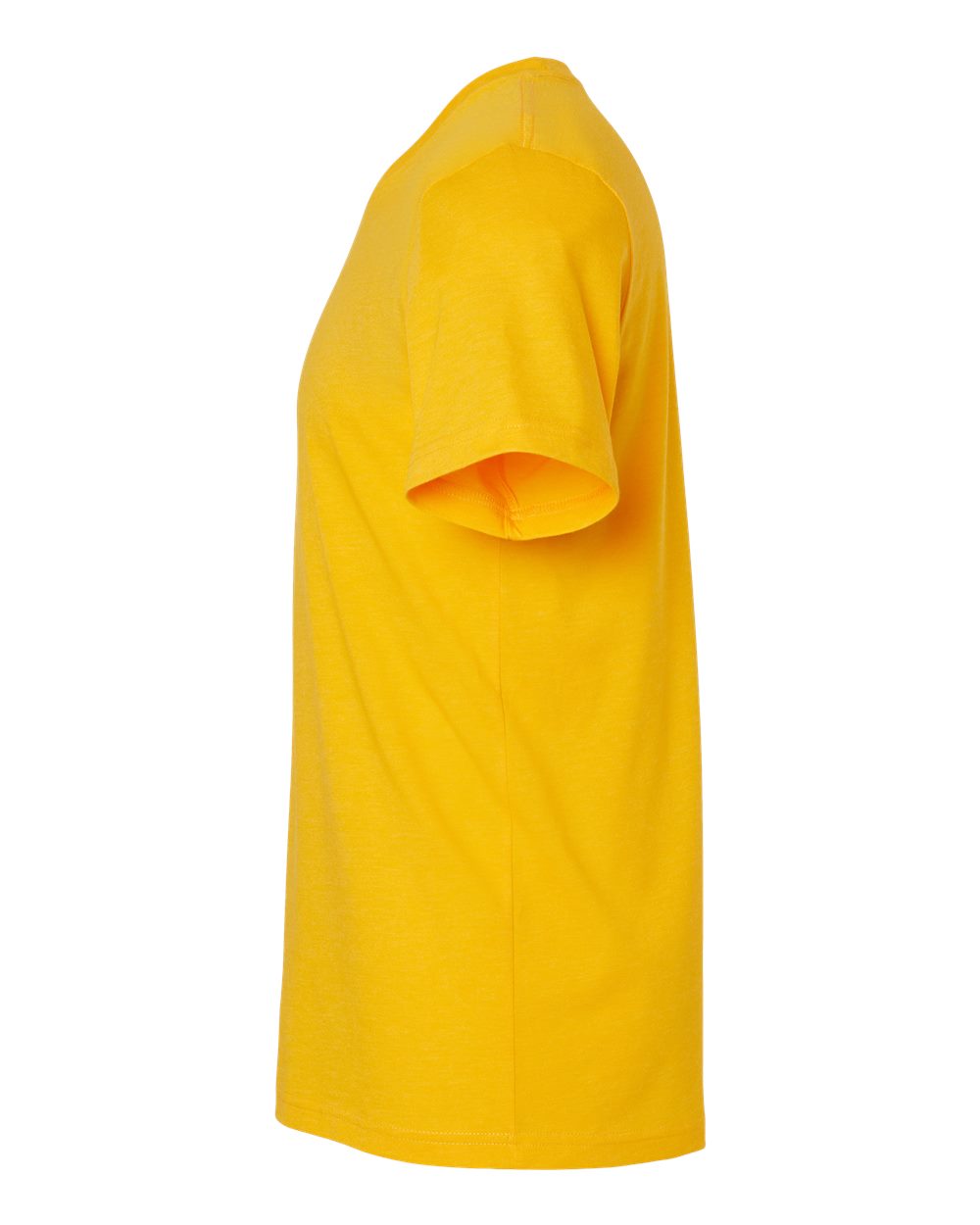 Left View of Heather Gold CVC Jersey Tee - 3001CVC