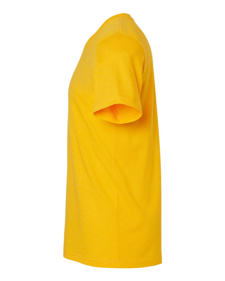 Left View of Heather Gold CVC Jersey Tee - 3001CVC