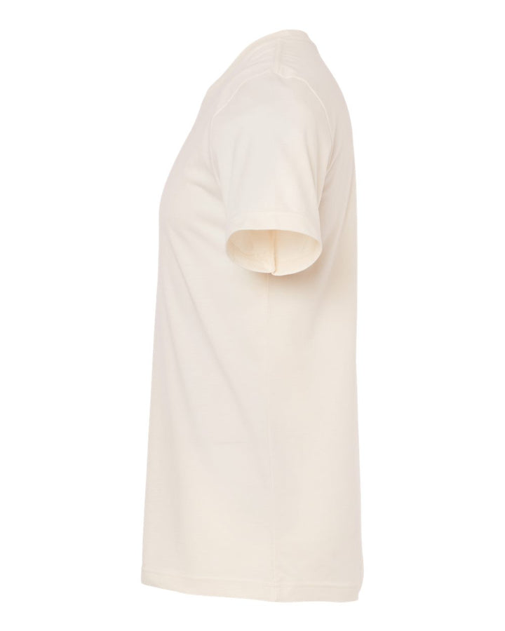 Left View of Heather Natural CVC Jersey Tee - 3001CVC