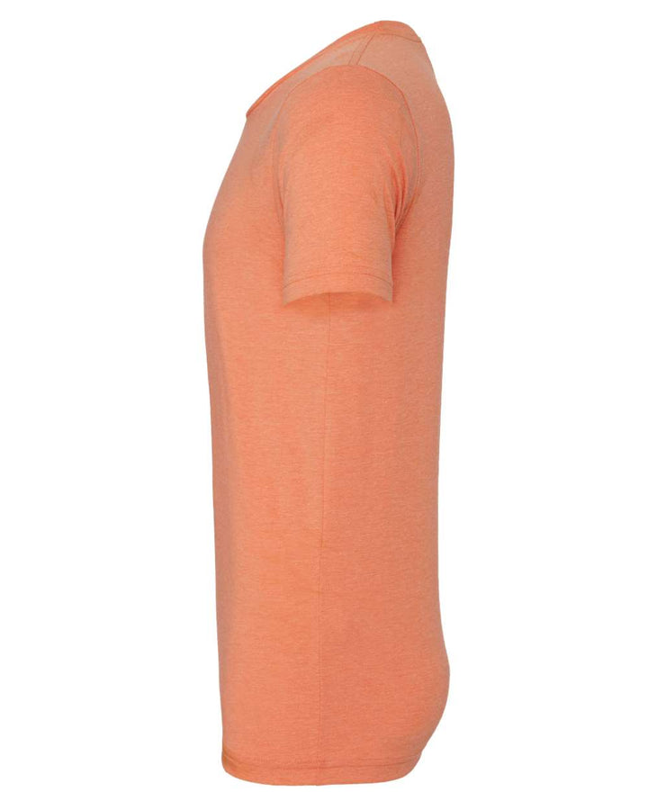 Left View of Heather Orange CVC Jersey Tee - 3001CVC