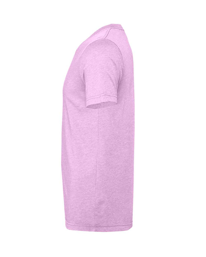 Left View of Heather Prism Lilac CVC Jersey Tee - 3001CVC