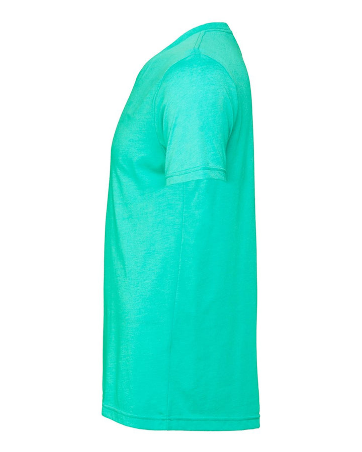 Left View of Heather Sea Green CVC Jersey Tee - 3001CVC