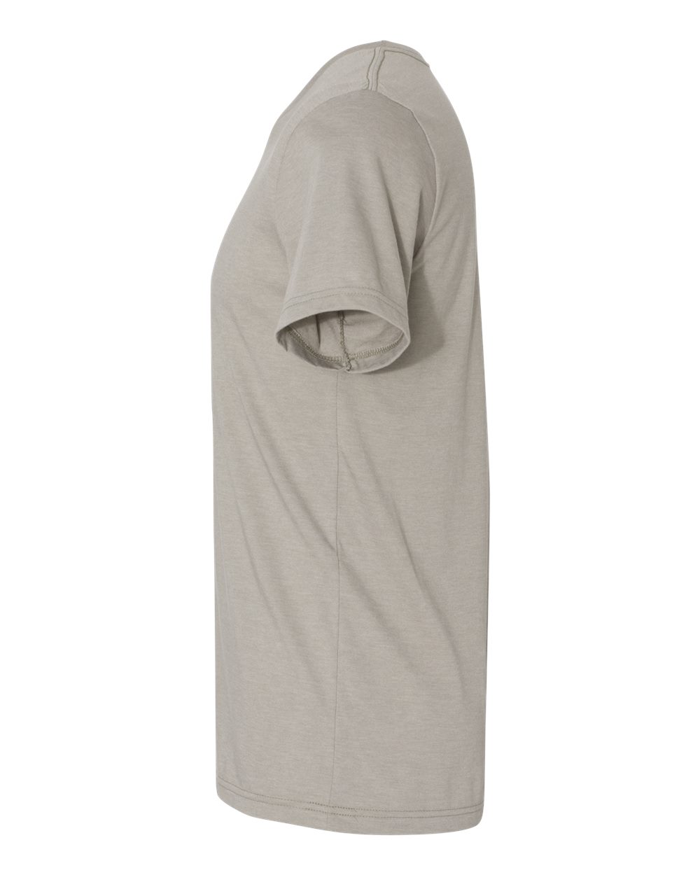 Left View of Heather Stone CVC Jersey Tee - 3001CVC