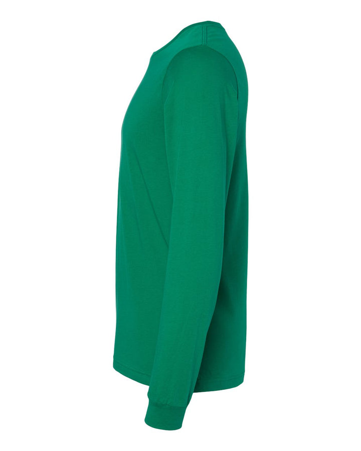Left View of Kelly Jersey Long Sleeve Tee - 3501