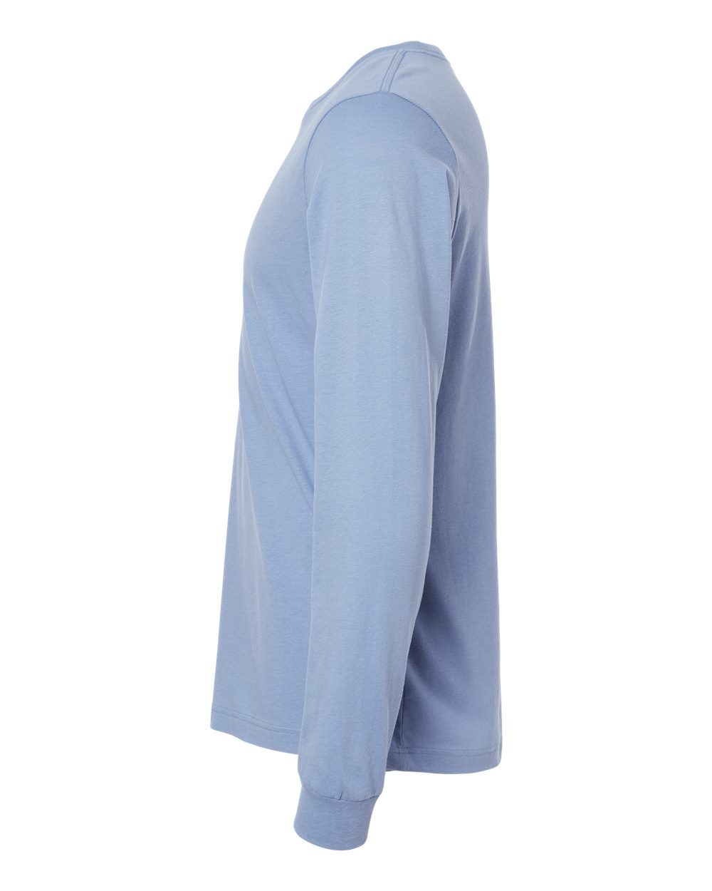 Left View of Lavender Blue Jersey Long Sleeve Tee - 3501