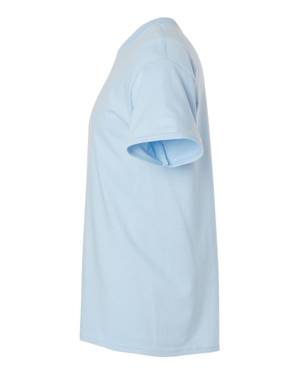 Left View of Light Blue Ultra Cotton® T-Shirt - 2000