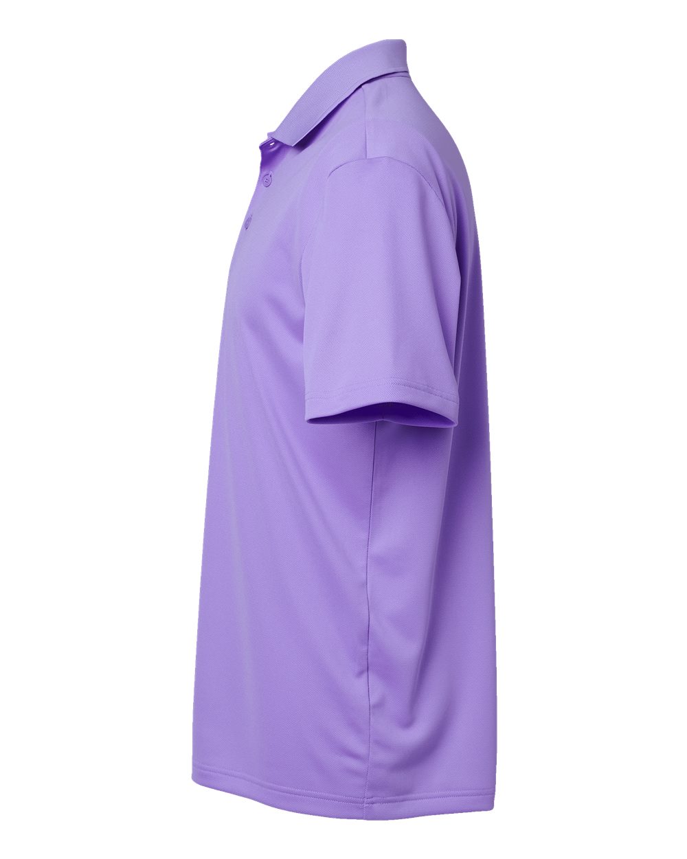 Left View of Light Flash Purple Basic Sport Polo - A430