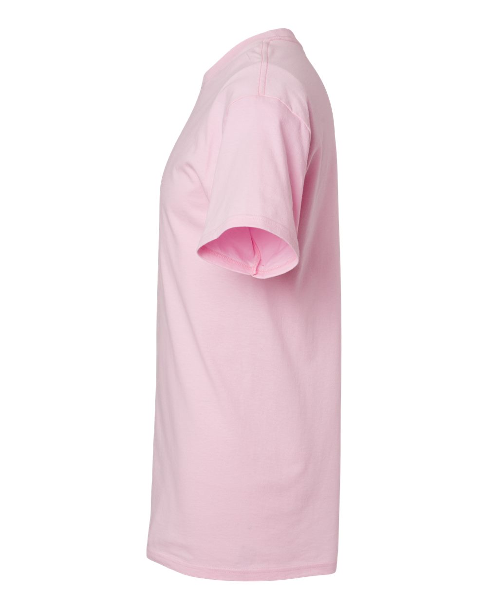 Left View of Light Pink Gold Soft Touch T-Shirt - 4800