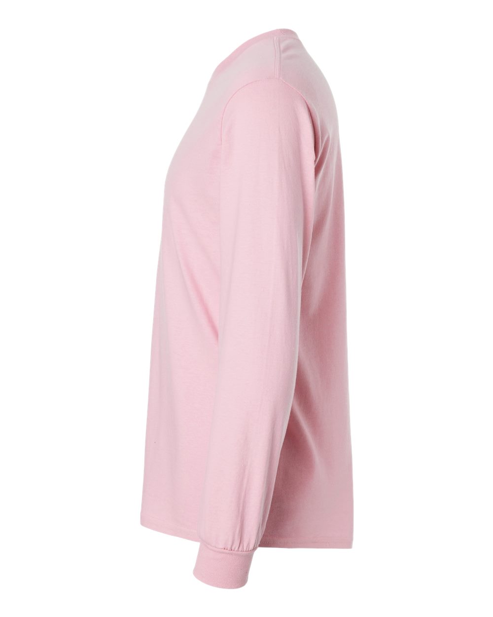 Left View of Light Pink Ultra Cotton® Long Sleeve T-Shirt - 2400