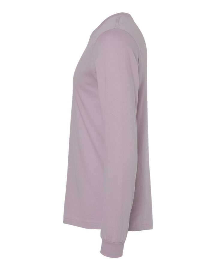 Left View of Light Violet Jersey Long Sleeve Tee - 3501