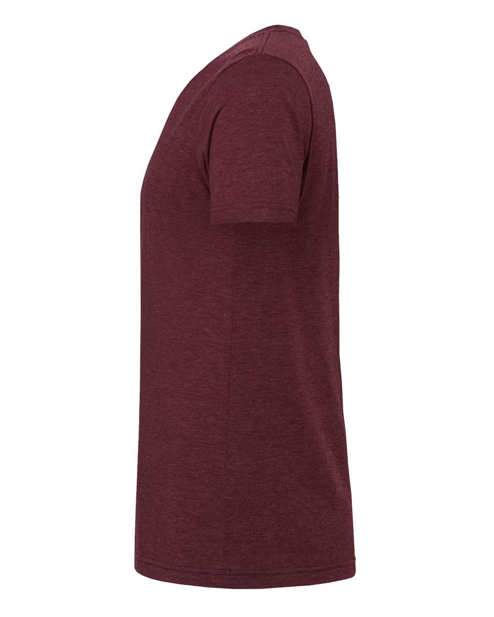 Left View of Maroon Triblend Triblend Tee - 3413
