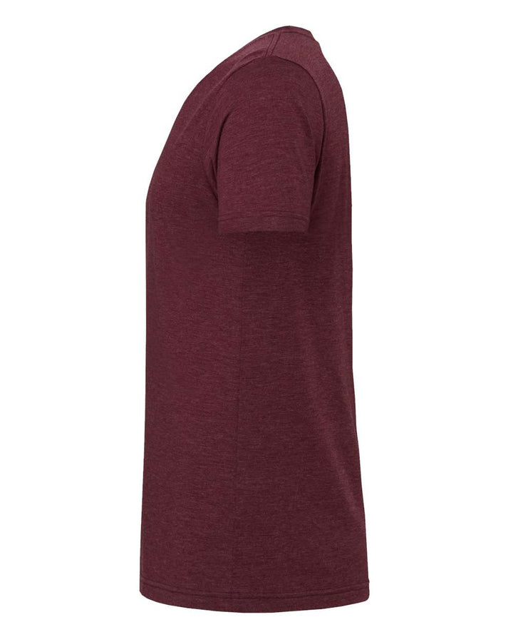 Left View of Maroon Triblend Triblend Tee - 3413