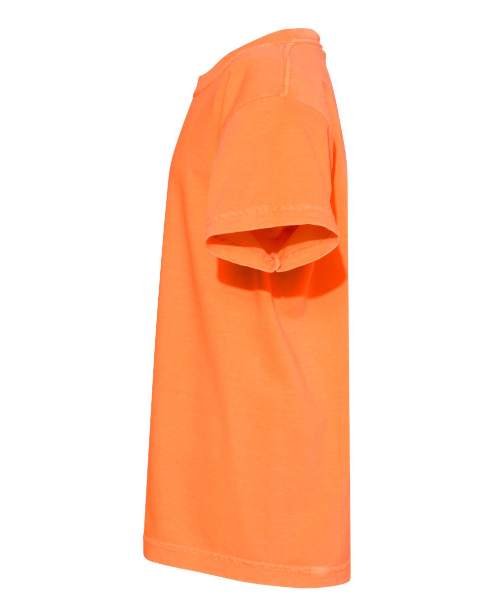 Left View of Melon Garment-Dyed Youth Heavyweight T-Shirt - 9018