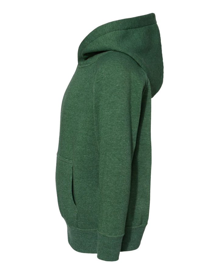 Left View of Moss Toddler Special Blend Hooded Raglan Sweatshirt - PRM10TSB