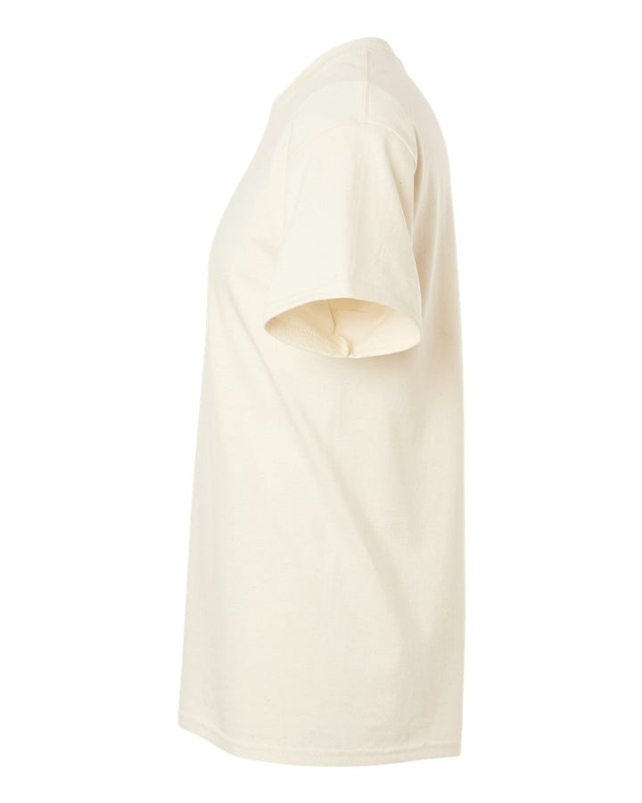 Left View of Natural Ultra Cotton® T-Shirt - 2000