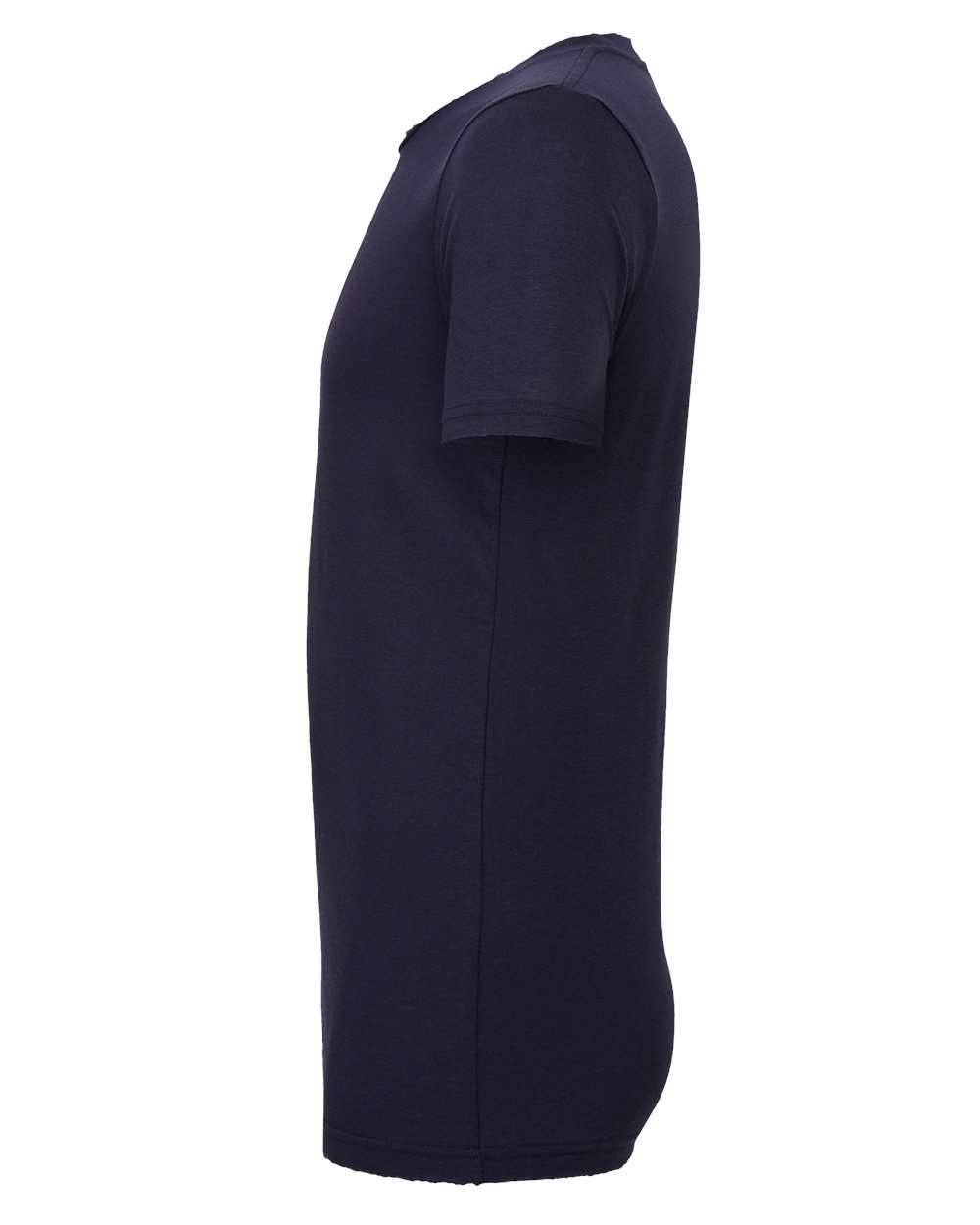 Left View of Navy Jersey Tee - 3001