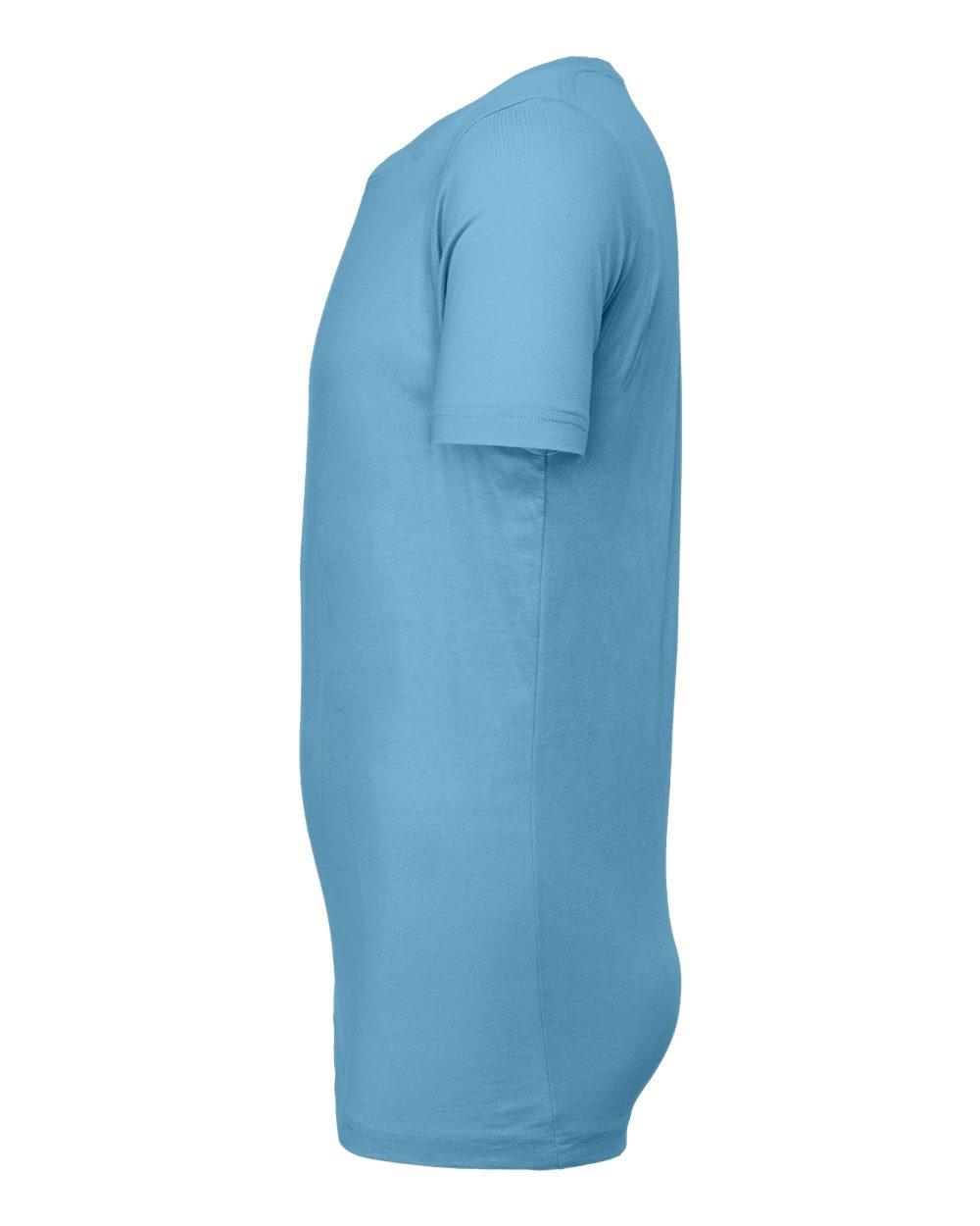 Left View of Ocean Blue Jersey Tee - 3001