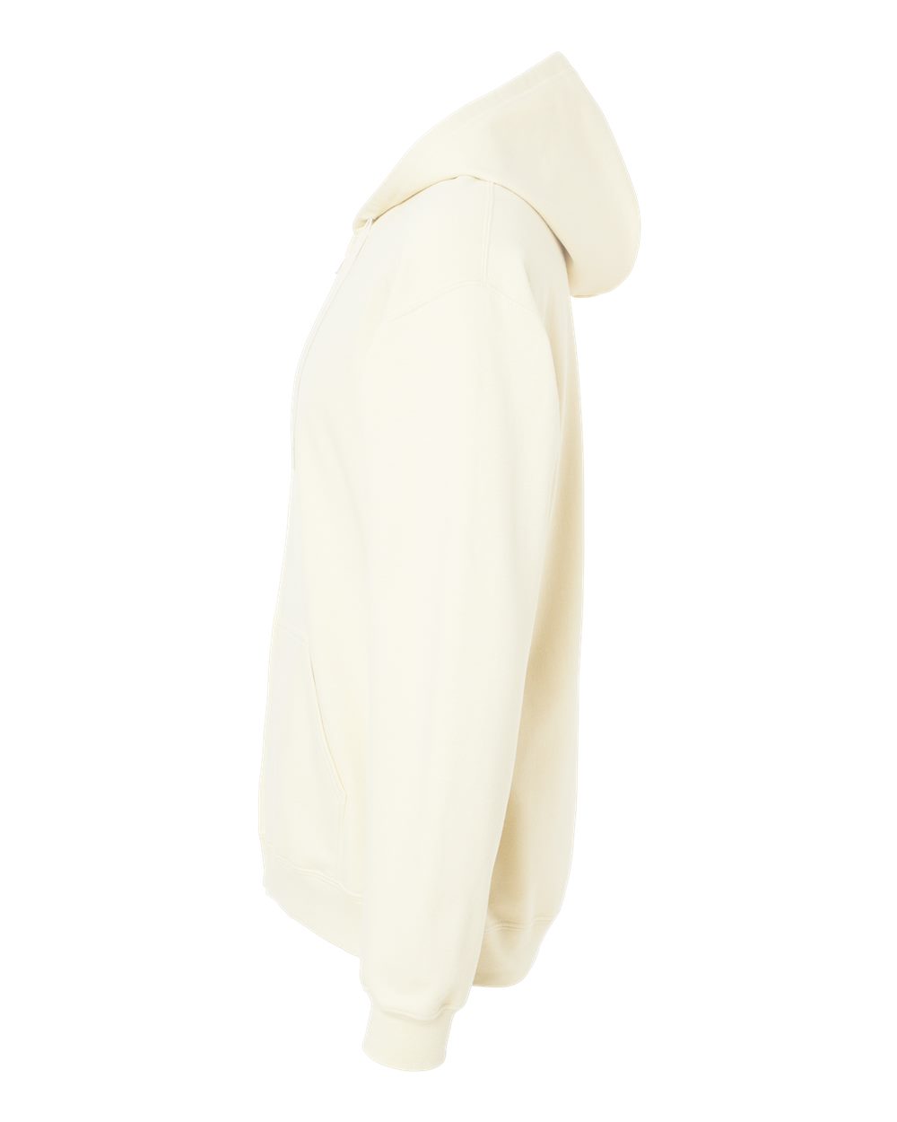 Left View of Off White Softstyle® Full-Zip Hooded Sweatshirt - SF600