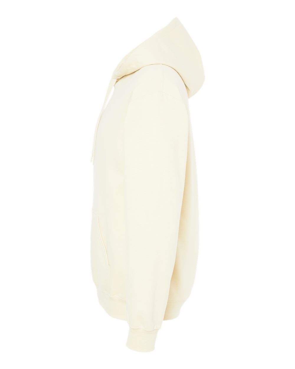 Left View of Off White Softstyle® Midweight Hooded Sweatshirt - SF500
