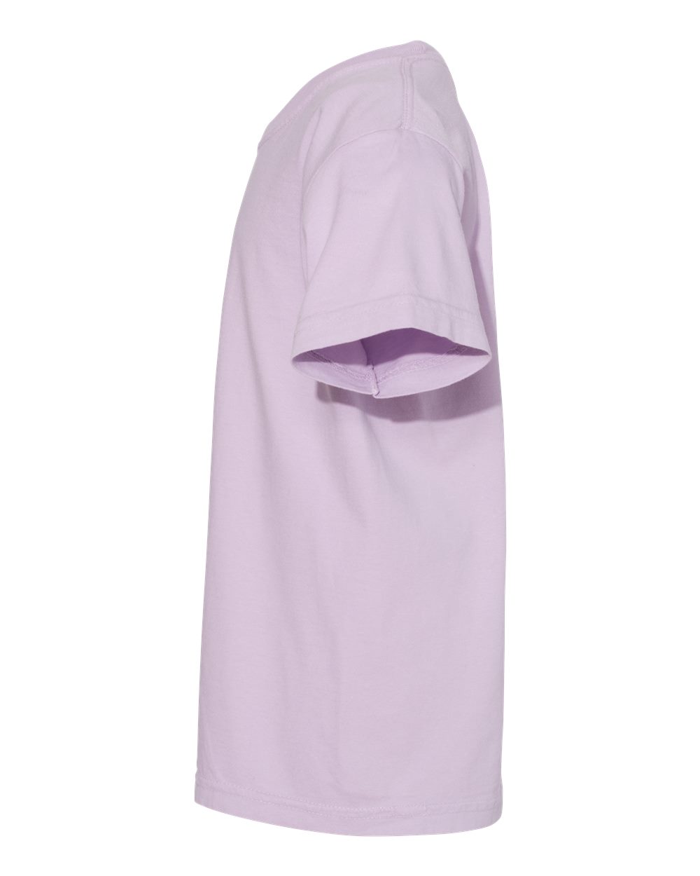 Left View of Orchid Garment-Dyed Youth Heavyweight T-Shirt - 9018