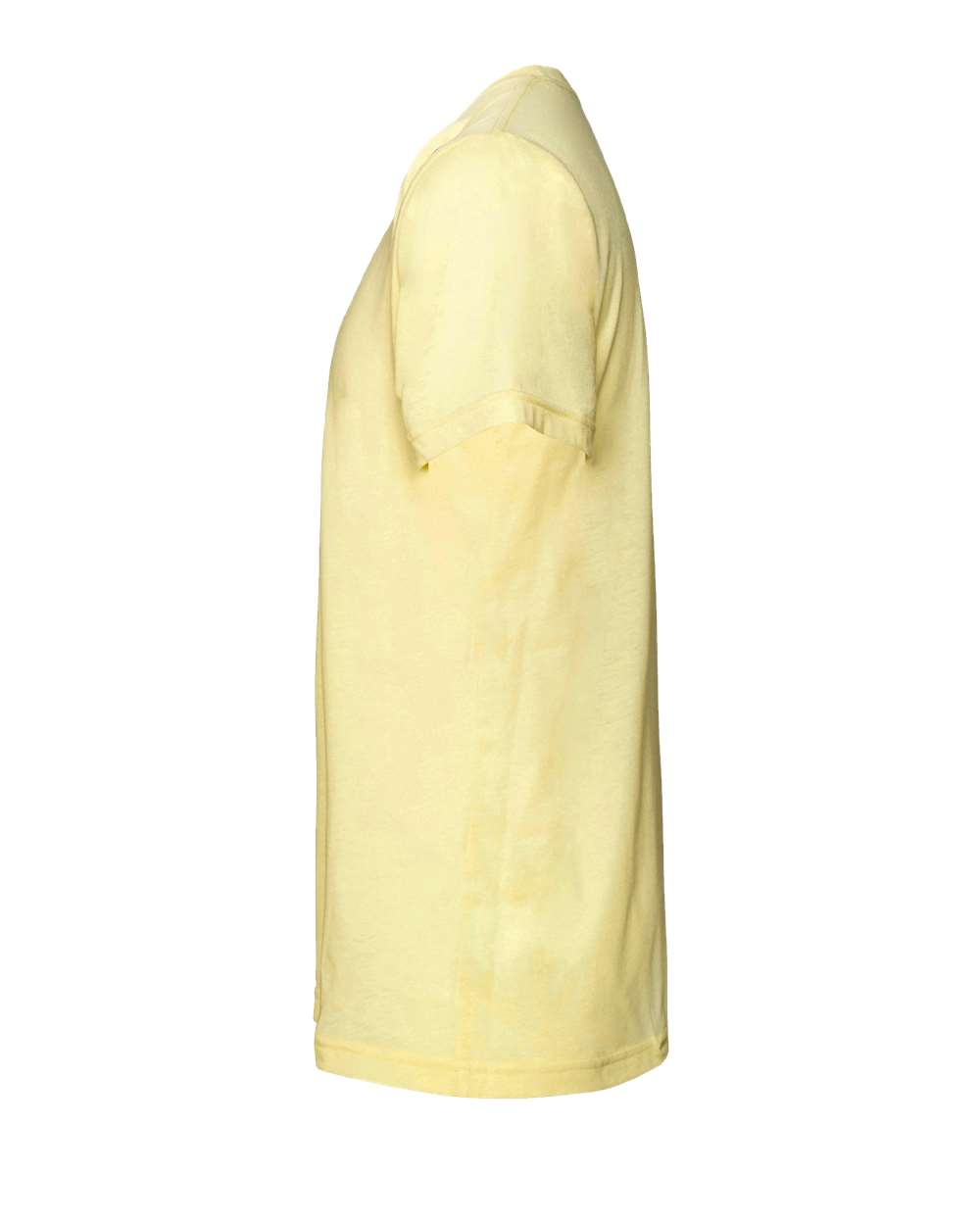 Left View of Pale Yellow Triblend Triblend Tee - 3413