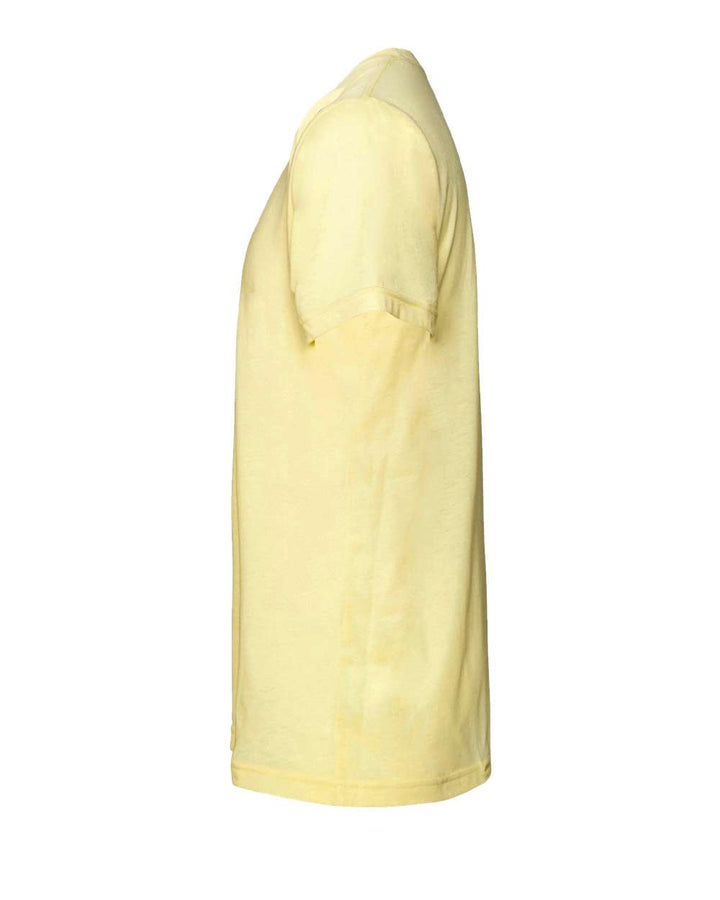 Left View of Pale Yellow Triblend Triblend Tee - 3413