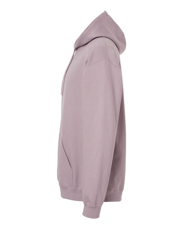 Left View of Paragon Softstyle® Midweight Hooded Sweatshirt - SF500