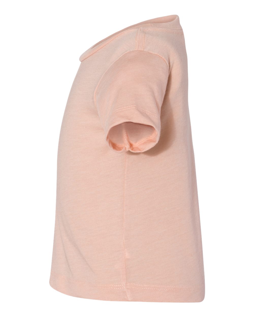 Left View of Peach Triblend Infant Triblend Tee - 3413B