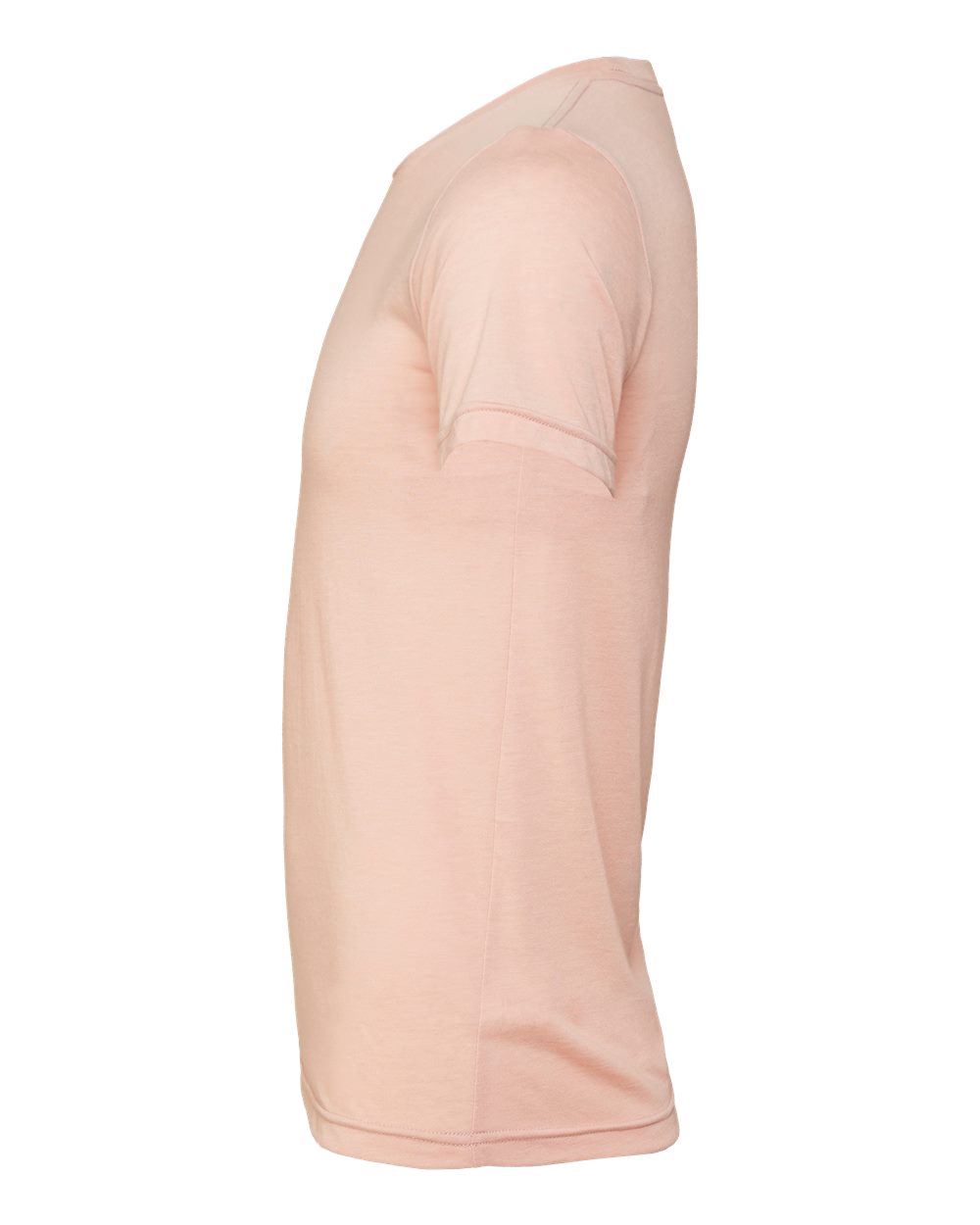 Left View of Peach Triblend Triblend Tee - 3413