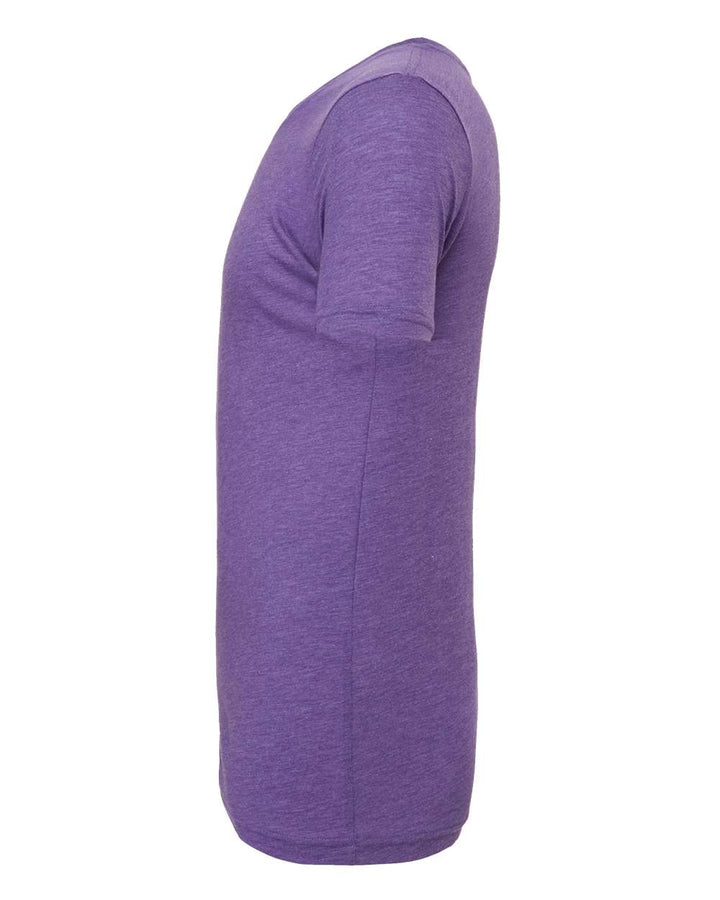Left View of Purple Triblend Triblend Tee - 3413