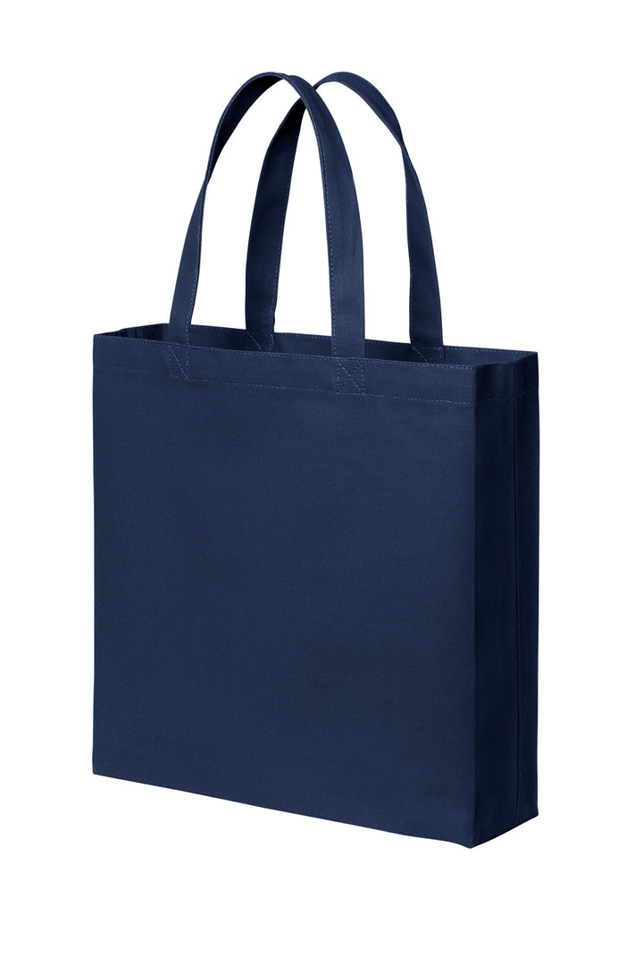 Left View of RiverBlNv Port Authority Cotton Canvas Tote BG424