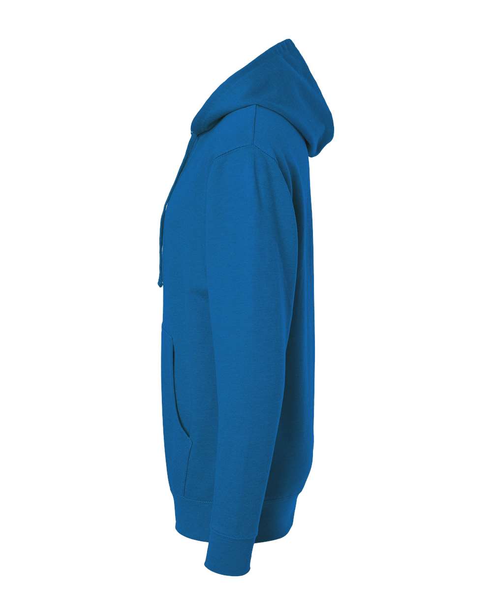 Left View of Royal Heather Midweight Hooded Sweatshirt - SS4500